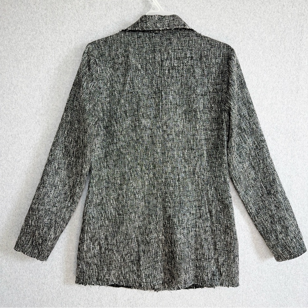 House of Harlow X Revolve Jacket Womens Small Black White Silver Blazer Holiday - Picture 9 of 16